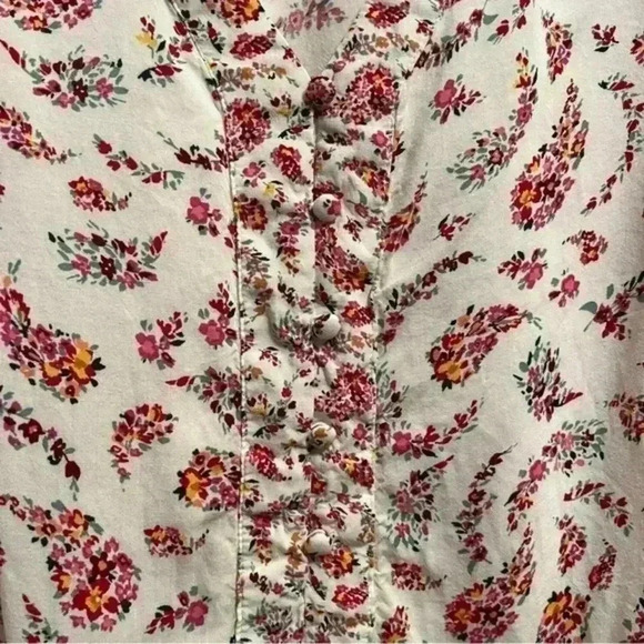 OLD NAVY White floral top |‎ size small - Picture 5 of 5